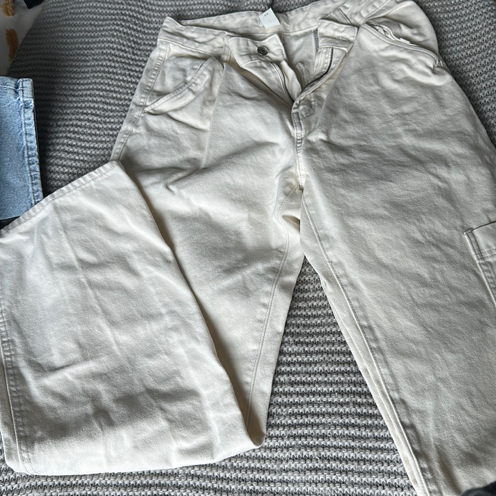 Off white cargo jeans